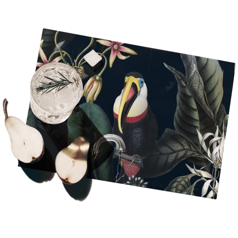 Set de 2 manteles individuales lavables jungla animales 42x30 Dark Jaguar Promoción