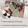 Set de 2 manteles individuales para desayuno 42x30 Bosque Rosa Venta