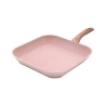 Parrilla antiadherente efecto granito rosa 28x28 Bisetti Stonerose Promoción
