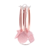 Set de 6 utensilios de cocina en metal rosa y silicona Bisetti Stonerose Promoción