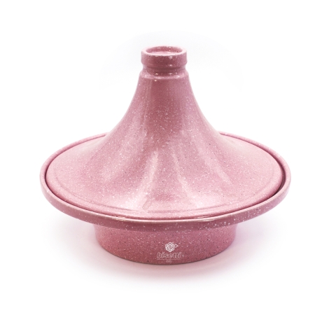 Tajine antiadherente de cerámica rosa 26cm Bisetti Stonerose Promoción