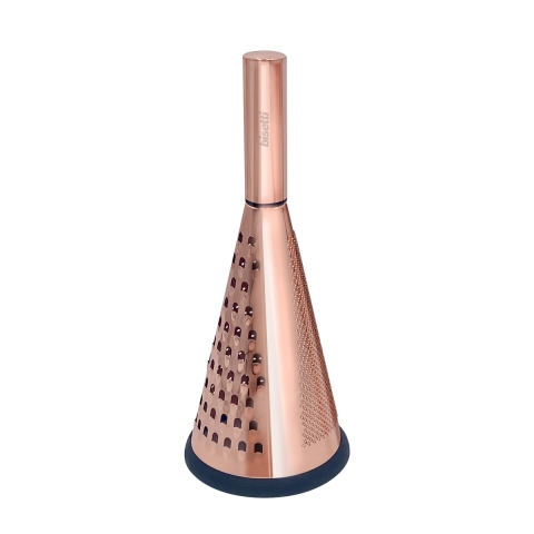 Rallador manual de cono de acero inoxidable rosa con 3 cuchillas Stonerose Promoción