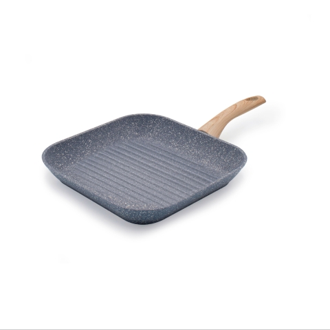 Parrilla antiadherente de aluminio efecto piedra Pierre Gourmet Promoción