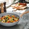 Wok de aluminio antiadherente 28cm efecto piedra Pierre Gourmet Rebajas