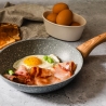 Sartén antiadherente de 20cm efecto piedra con tapa Pierre Gourmet Venta
