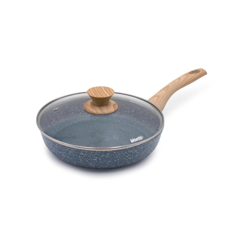 Sartén antiadherente 24cm efecto piedra con tapa Pierre Gourmet Promoción
