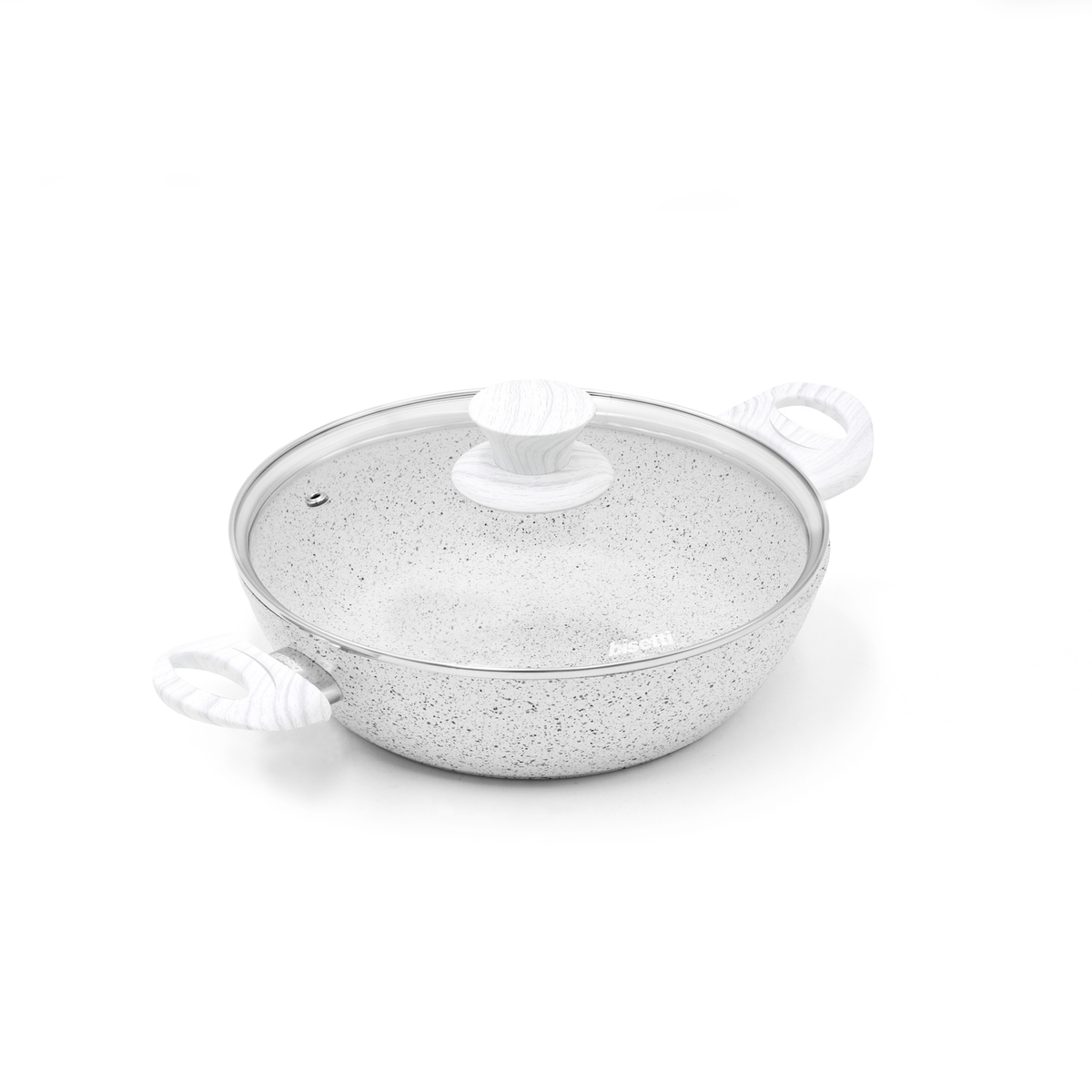 Cacerola de aluminio antiadherente 24cm Bisetti Stonewhite Promoción Cacerola de aluminio antiadherente 24cm Bisetti Stonewhite Promoción