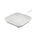 Parrilla antiadherente 28x28 cm con mango de madera blanca Stonewhite Promoción
