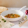Wok saltapasta 28 cm de aluminio antiadherente Bisetti Stonewhite Venta