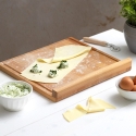 Tabla de cortar de madera de haya 40x36cm para cocina Bisetti Venta