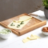 Tabla de cortar de madera de haya 40x36cm para cocina Bisetti Venta