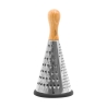 Rallador manual de acero inoxidable con 3 cuchillas cónicas y mango de madera Bisetti Promoción