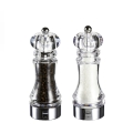 Molinos de sal y pimienta transparentes para cocina y mesa 17,5cm Bisetti Stonewhite Promoción