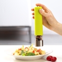 Molino de sal y pimienta eléctrico diseño transparente 20 cm Bisetti Venta