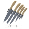 Set de 5 cuchillos de acero inoxidable con bloque transparente Pierre Gourmet Rebajas