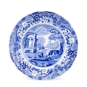 Juego de 4 platos llanos medianos de terracota decorados estilo inglés Blue Italian Promoción
