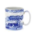 Juego de 4 tazas de porcelana con platillo decoradas estilo inglés Blue Italian Promoción