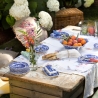 Mantequera de terracota decorada estilo inglés Blue Italian Oferta