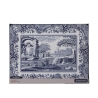 Set 6 mantelitos rígidos estilo inglés azul italiano 30,5x23 cm Promoción