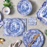 Set 6 mantelitos rígidos estilo inglés azul italiano 30,5x23 cm Venta