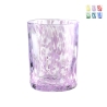 Set de 6 vasos de agua de mesa de 10 cm en vidrio colorido Carnaval Promoción