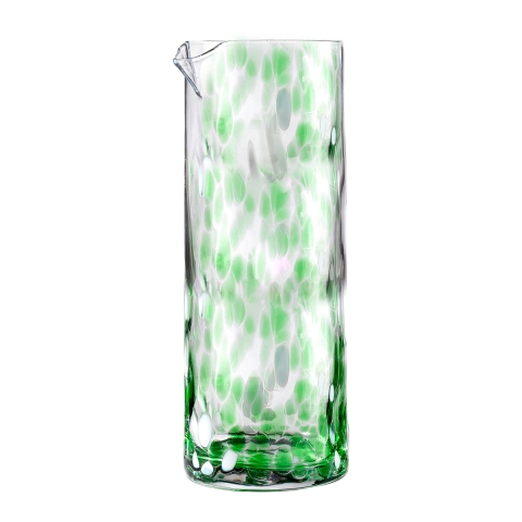 Jarra de agua 0,9 lt de mesa en vidrio verde 21 cm Carnaval Promoción