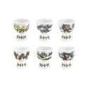 Juego de 6 porta huevos de porcelana Portmeirion Botanic Garden Promoción