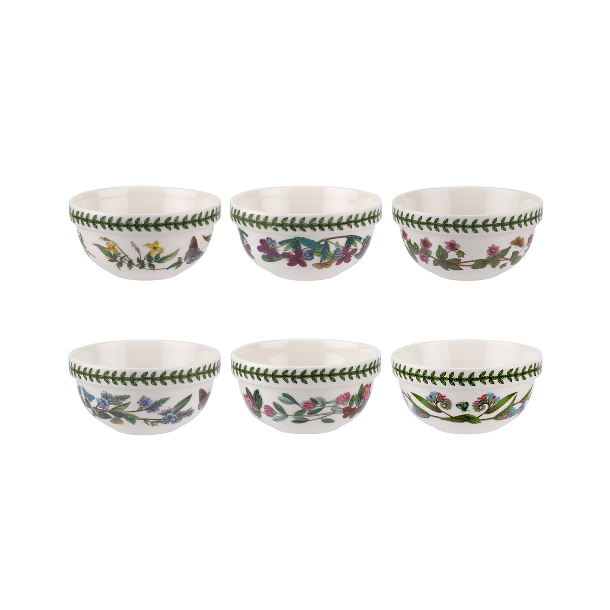 Juego de 6 cuencos apilables 13 cm de porcelana Portmeirion Botanic Garden Promoción