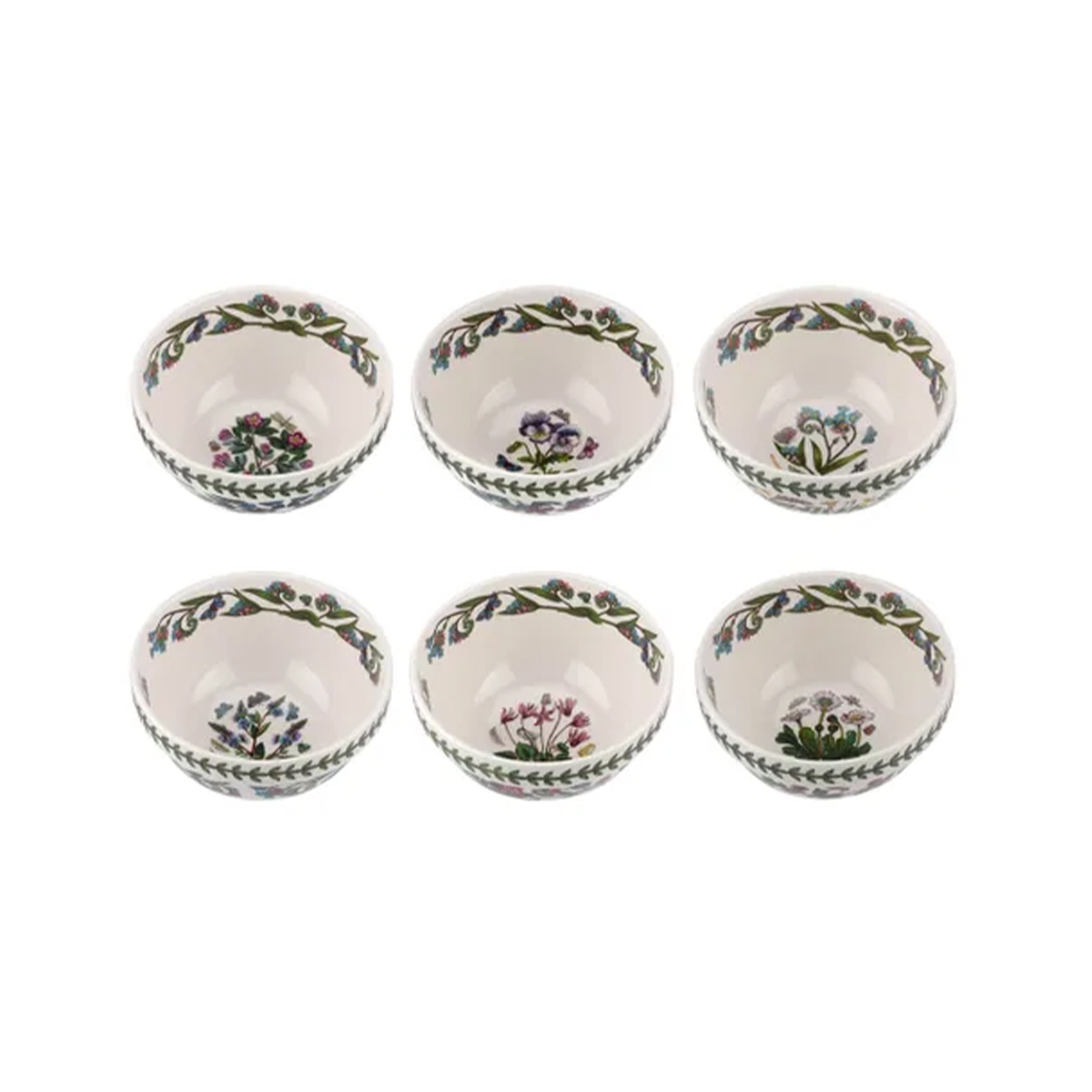 Juego de 6 cuencos apilables de porcelana 18 cm Portmeirion Botanic Garden Promoción
