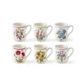 Juego de 6 tazas de desayuno 260 ml Portmeirion Botanic Garden Meadow Promoción