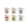 Juego de 6 tazas de desayuno 260 ml Portmeirion Botanic Garden Meadow Promoción