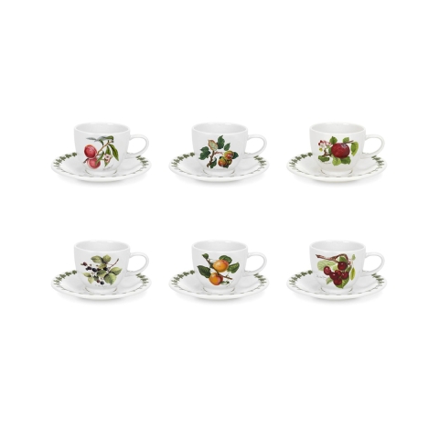 Juego de 6 tazas de porcelana para café Portmeirion Pomona Promoción