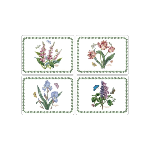 Set de 4 manteles individuales grandes antideslizantes Portmeirion Botanic Garden Promoción