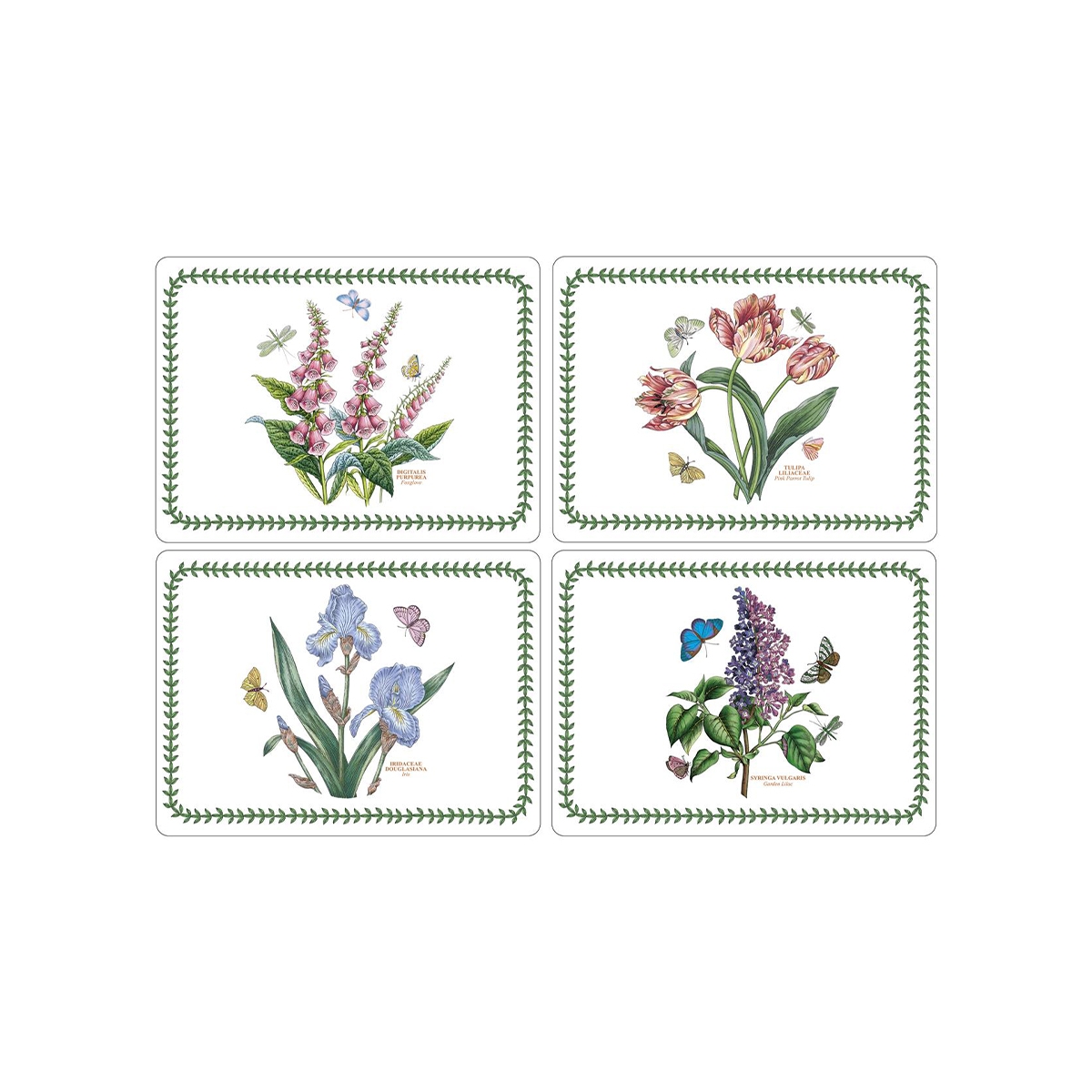 Set de 4 manteles individuales grandes antideslizantes Portmeirion Botanic Garden Promoción
