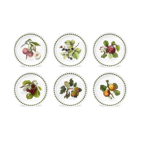 Juego de 6 platos llanos de 27 cm de porcelana Portmeirion Pomona Promoción