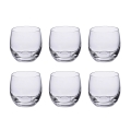 Set de 6 vasitos de licor de vidrio abombado para cocina, bar o restaurante Mexico Promoción
