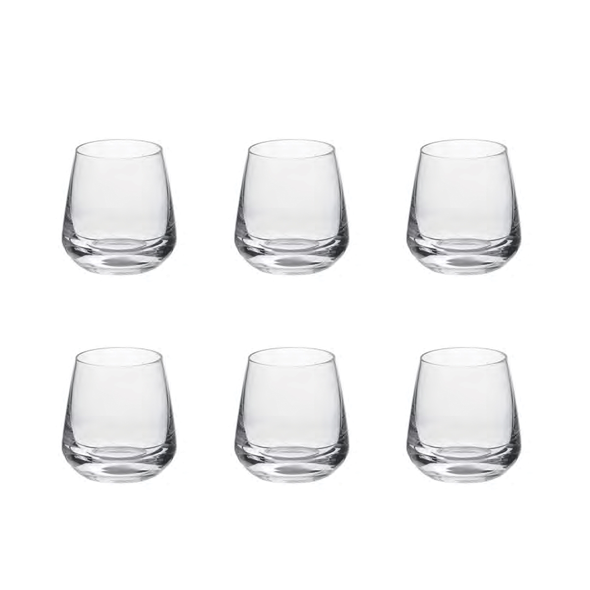 Set de 6 vasos de licor de vidrio Goccia para cocina, bar y restaurante Mexico Promoción Set de 6 vasos de licor de vidrio Goccia para cocina, bar y restaurante Mexico Promoción