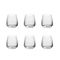 Set de 6 vasos de licor de vidrio Goccia para cocina, bar y restaurante Mexico Promoción
