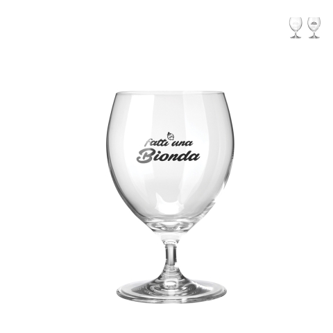Set de 2 vasos de cerveza para pub restaurante 600ml Fatti Una Bionda Promoción