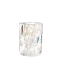 Set de 6 vasos de agua de vidrio coloreado para cocina y restaurante 10cm Murrine Venta