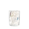 Set de 6 vasos de agua de vidrio coloreado para cocina y restaurante 10cm Murrine Venta