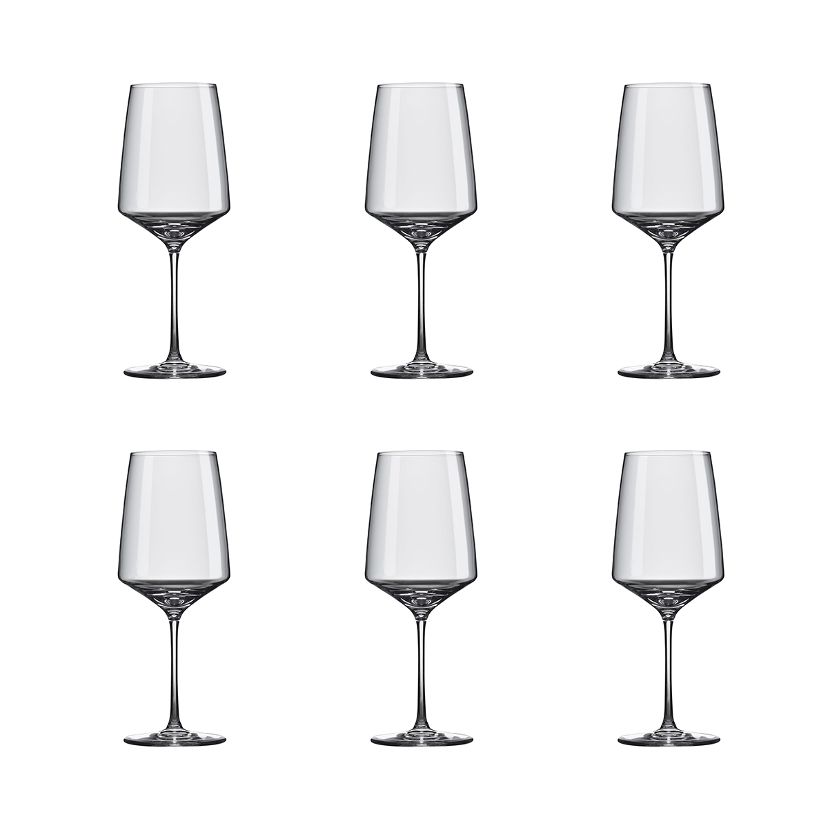 Juego de 6 copas de vino de cristal 400 ml para cocina, bar, restaurante Siesta Promoción Juego de 6 copas de vino de cristal 400 ml para cocina, bar, restaurante Siesta Promoción