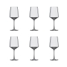 Juego de 6 copas de vino de cristal 400 ml para cocina, bar, restaurante Siesta Promoción