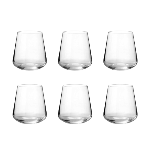 Set de 6 vasos D.O.F. para mesa, bar, restaurante y cocina 400ml Siesta Promoción