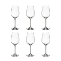 Set de 6 copas de vino tinto de mesa 22,5 cm diseño gota cocina Sinfonia Promoción
