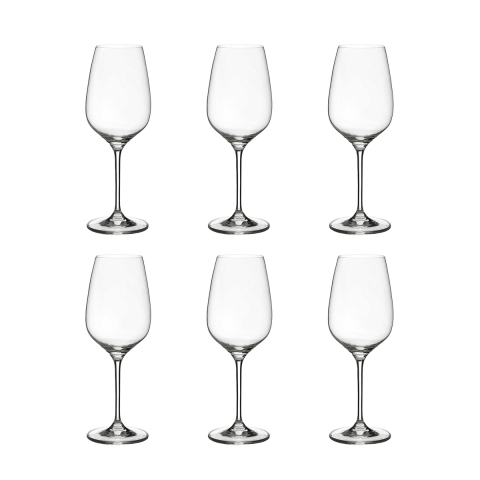 Set de 6 copas de vino tinto de mesa 22,5 cm diseño gota cocina Sinfonia Promoción