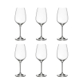 Set de 6 copas de vino tinto de mesa 22,5 cm diseño gota cocina Sinfonia Promoción