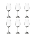 Juego de 6 copas de vino blanco diseño gota cocina restaurante 21,5 cm Promoción