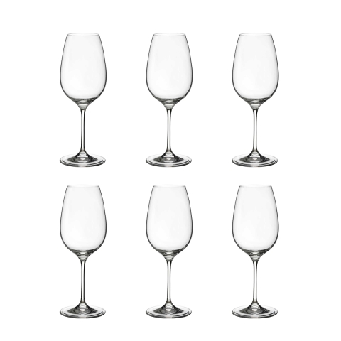Juego de 6 copas de vino blanco diseño gota cocina restaurante 21,5 cm Promoción
