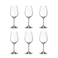 Juego de 6 copas de vino blanco diseño gota cocina restaurante 21,5 cm Promoción